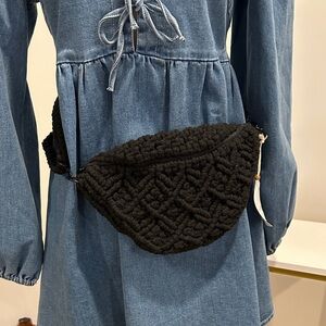 Handcrafted Macramé Belly or Crossbody Bag